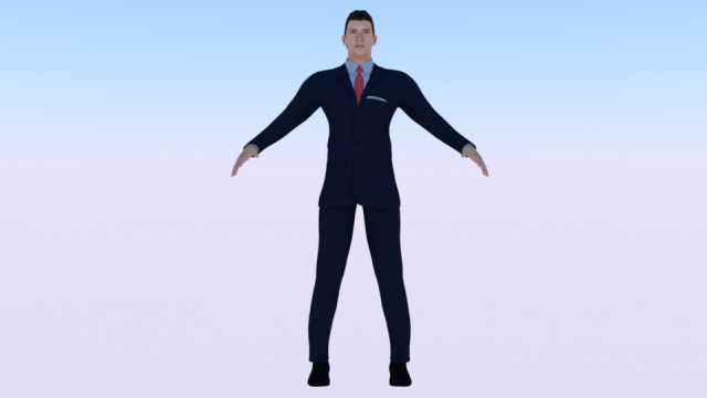 Businessman 011 3Dモデル .c4d .max .obj .3ds .fbx .stl .blend 