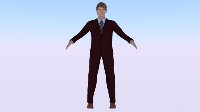 Businessman 013 Model 3D .c4d .max .obj .3ds .fbx .stl .blend 