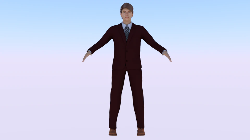 Businessman 013 3D Model .c4d .max .obj .3ds .fbx .stl .blend 