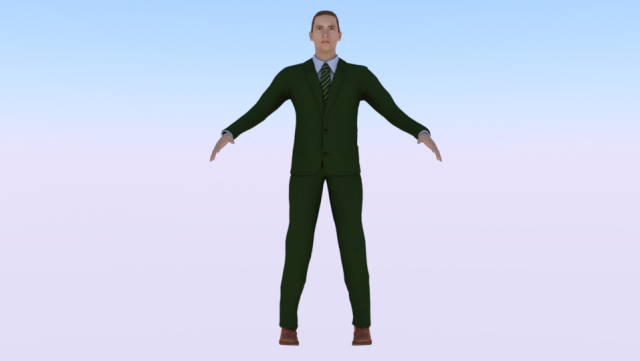 Businessman 015 Modello 3D .c4d .max .obj .3ds .fbx .stl .blend 