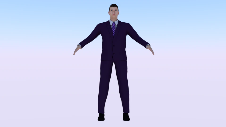 Businessman 016 3D Model .c4d .max .obj .3ds .fbx .stl .blend 