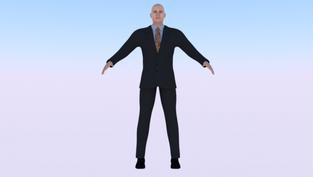 Businessman 017 Model 3D .c4d .max .obj .3ds .fbx .stl .blend 
