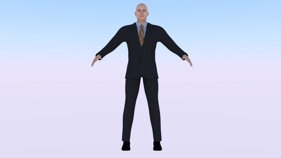 Businessman 017 3D Model .c4d .max .obj .3ds .fbx .stl .blend 
