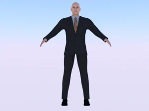 Gesch&auml;ftsmann 017 3D Modell