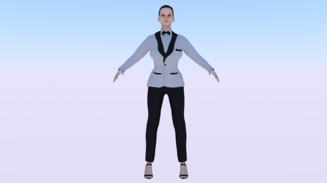 Businesswoman 02 3D 모델 .c4d .max .obj .3ds .fbx .stl .blend 