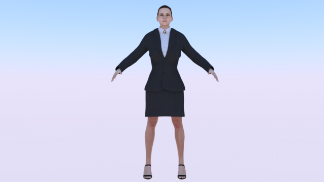 Businesswoman 03 Modèle 3D .c4d .max .obj .3ds .fbx .stl .blend