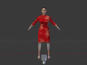 Chinese Woman 01 3D Model