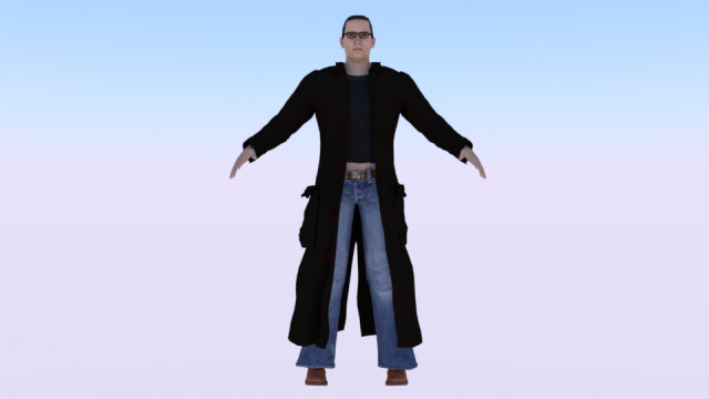 Male in Casual Clothes 01 Model 3D .c4d .max .obj .3ds .fbx .stl .blend 