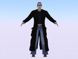 Male in Casual Clothes 01 3Dモデル