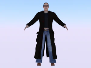 Masculino em Roupas Casuais 01 Modelo 3D