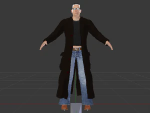 Male in Casual Clothes 01 3D Model