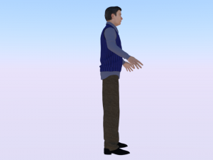 Male in Casual Clothes 02 Model 3D