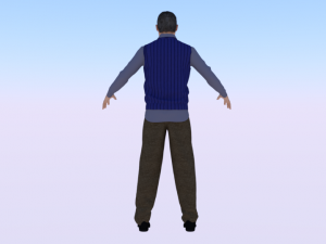 Male in Casual Clothes 02 Model 3D