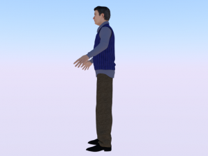 Male in Casual Clothes 02 Model 3D