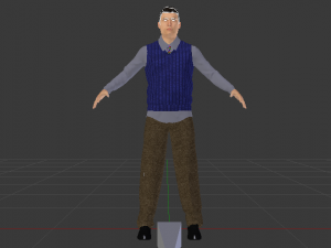 Male in Casual Clothes 02 Model 3D