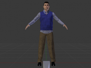 Male in Casual Clothes 02 Model 3D