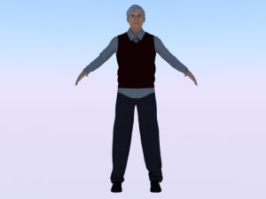 Male in Casual Clothes 03 3D Model