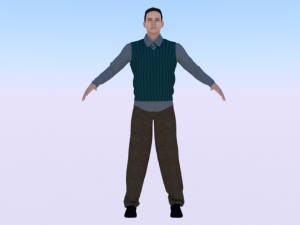 Male in Casual Clothes 04 3D Модель