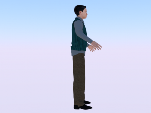 Male in Casual Clothes 04 3D Model