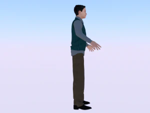 Male in Casual Clothes 04 3D Model