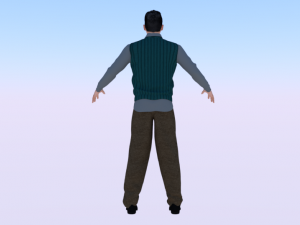 Male in Casual Clothes 04 3D Model