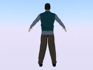 Male in Casual Clothes 04 3D Model