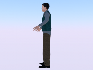 Male in Casual Clothes 04 3D Model