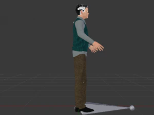 Male in Casual Clothes 04 3D Model
