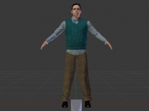 Male in Casual Clothes 04 3D Model