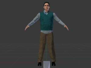 Male in Casual Clothes 04 3D Model