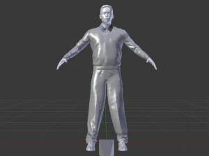 Male in Casual Clothes 04 3D Model