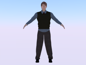 Male in Casual Clothes 05 3Dモデル