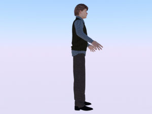 Male in Casual Clothes 05 3D Модель