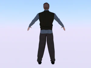 Male in Casual Clothes 05 3D Model