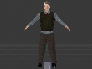 Male in Casual Clothes 05 3D Модель