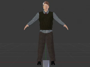 Male in Casual Clothes 05 3D Model