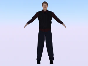 Male in Casual Clothes 06 3D Model
