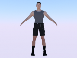 Male in Casual Clothes 08 3D Model