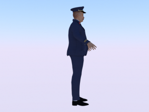 Male in Uniform 3D Model
