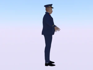 Male in Uniform 3D Model