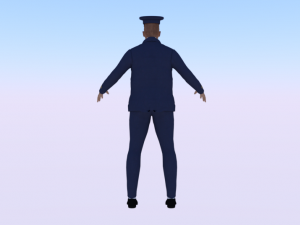 Male in Uniform 3D Model