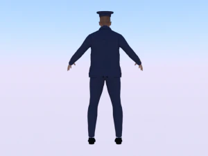 Male in Uniform 3D Model