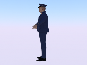 Male in Uniform 3D Model