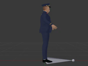 Male in Uniform 3D Model
