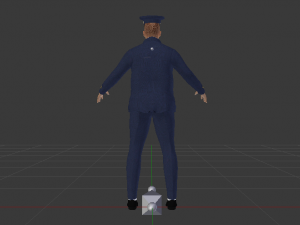 Male in Uniform 3D Model