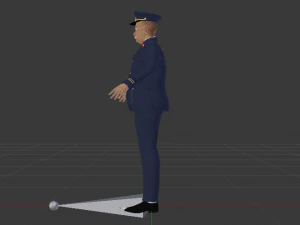 Male in Uniform 3D Model