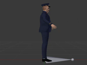 Male in Uniform 3D Model