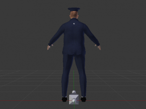 Male in Uniform 3D Model