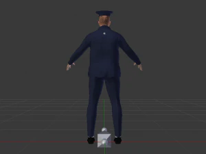 Male in Uniform 3D Model