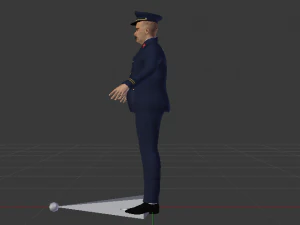 Male in Uniform 3D Model